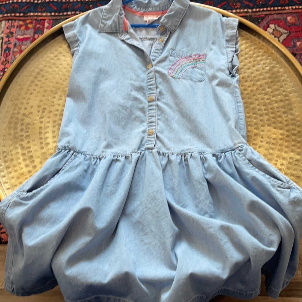 CAT & JACK CHAMBRAY BUTTON DOWN DRESS